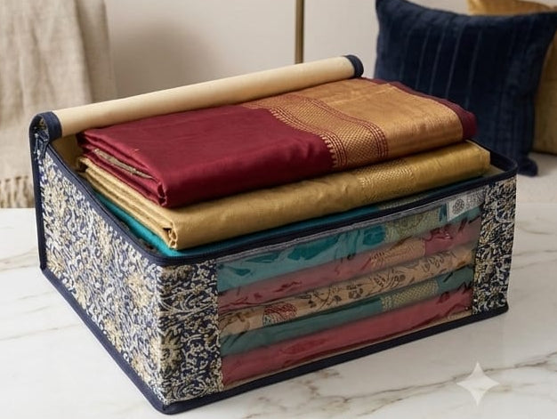 Ikkat saree cover